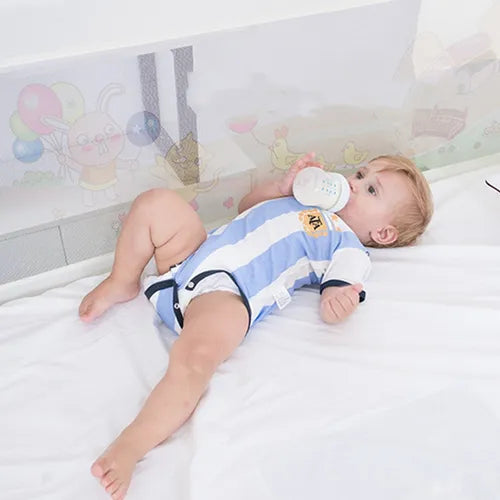 Baranda De Cama Seguridad Para Bebe Plegable 150cm Gris
