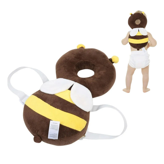 Cojin Mochila Ajustable Antigolpes Protección Bebes Abejita