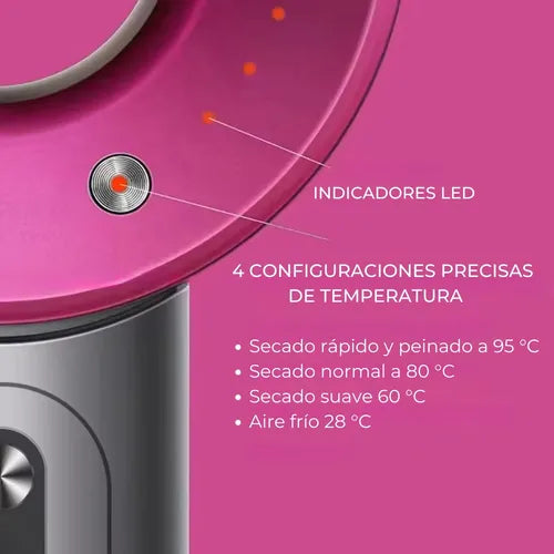 Secador De Pelo Tipo Dyson Supersonic 5 Accesorios
