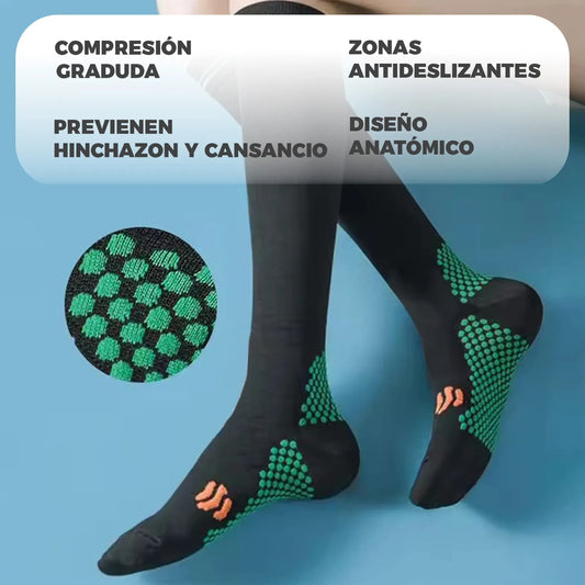 Pack de 3 Medias de Compresión L/XL (Circulación, Varices, Otros)