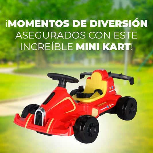 Auto Electrico Niño Deportivo Karting Formula 1 Con Sonido Rojo