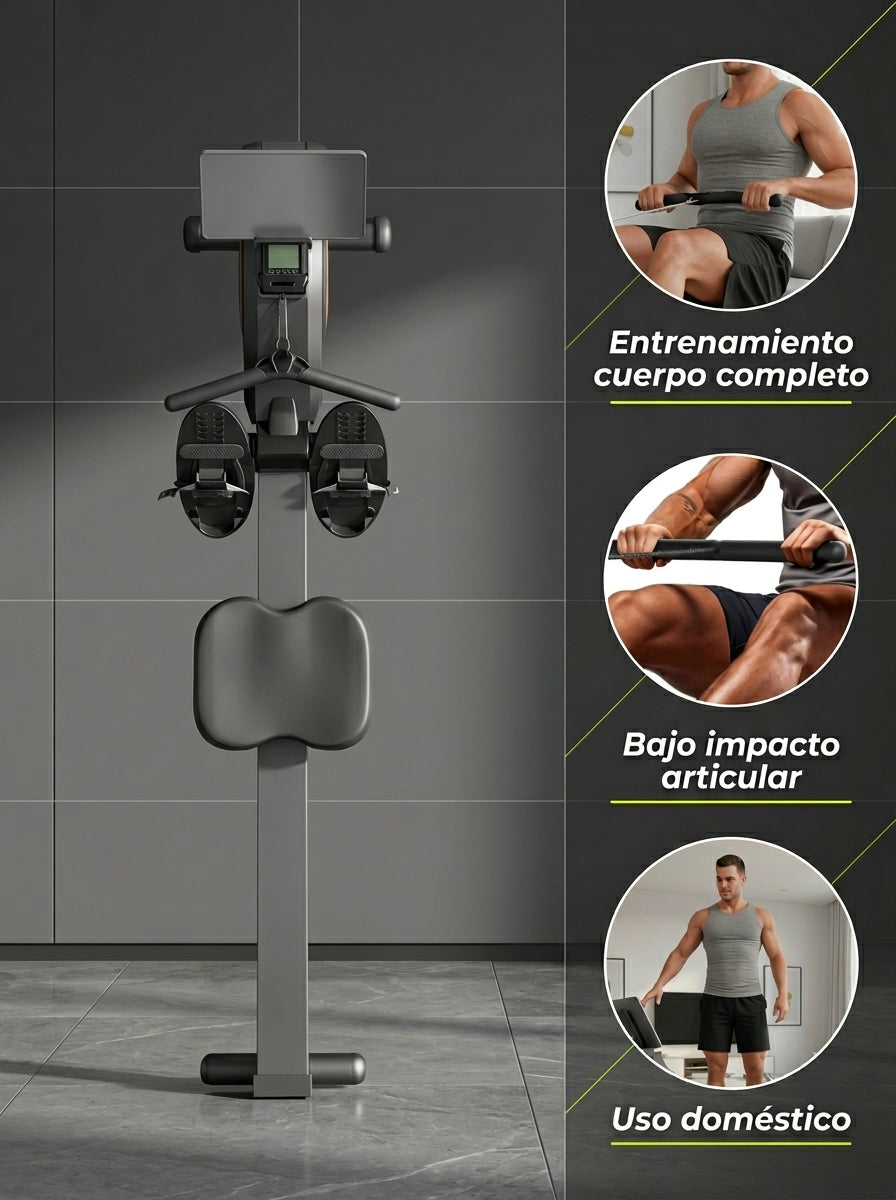 Máquina de Remo Ergonómica Ajustable para Cardio y Entrenamiento Corporal Total en Casa