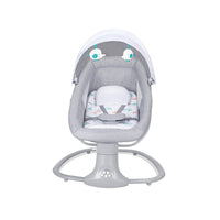 Silla Mecedora Columpio Electrico Bebe Bluetooth 5 Velocidades 3 Temporizadores Arnes Metal Acero 0 a 3 Anos 18 kg